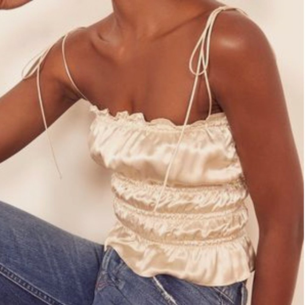 Reformation Viviana top - ivory